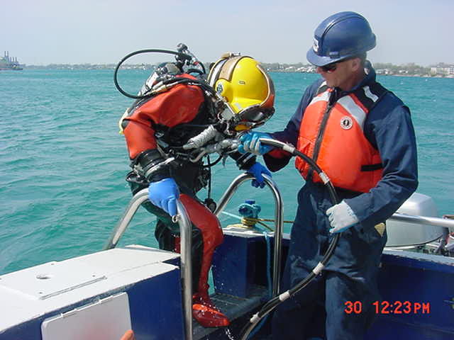 Diver at Back of Boat